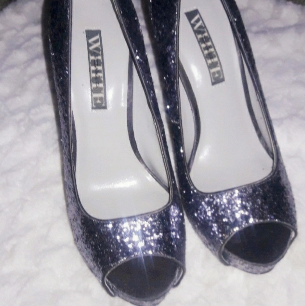 Vera Wang Glitter Heels